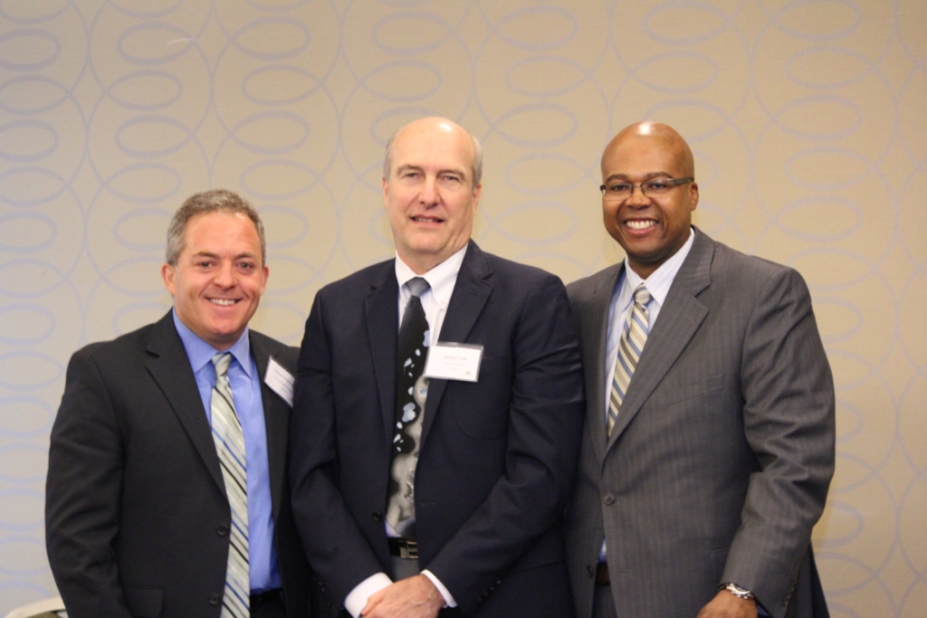 Warren Kirshenbaum of The Cherrytree Group with guest speakers at Developing a Brownfields Site: Building a Toolkit for Success event.