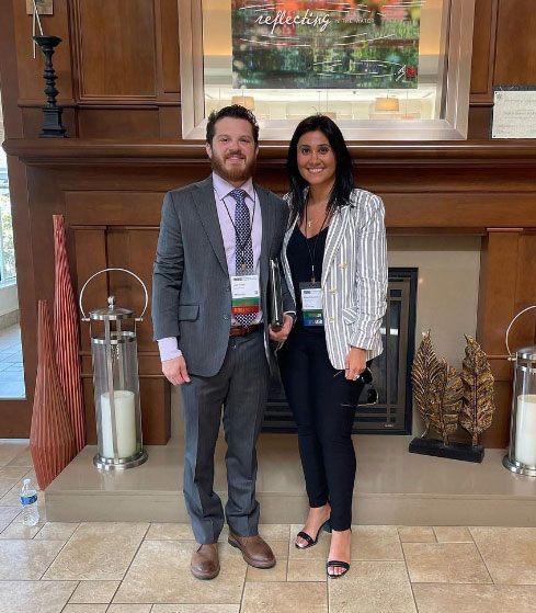 Jake Vezga and Melina Ambrosino from Cherrytree Group at the Brownfields Summit 2022